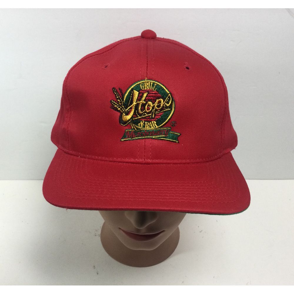 YoungAn Hops Bar & Grill hat red microbrewery SnapBack baseball cap